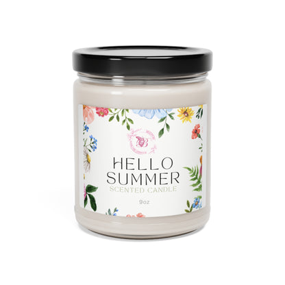 Hello Summer Scented Soy Candle, 9oz