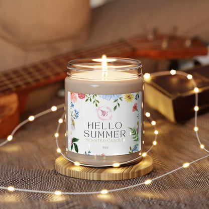 Hello Summer Scented Soy Candle, 9oz