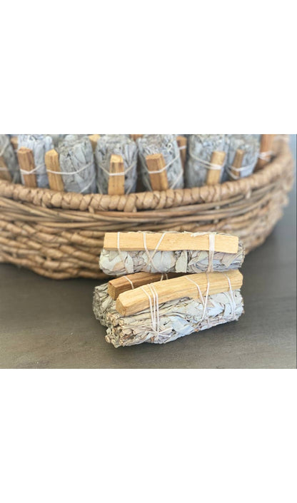 White Sage Smudge Sticks with Palo Santo