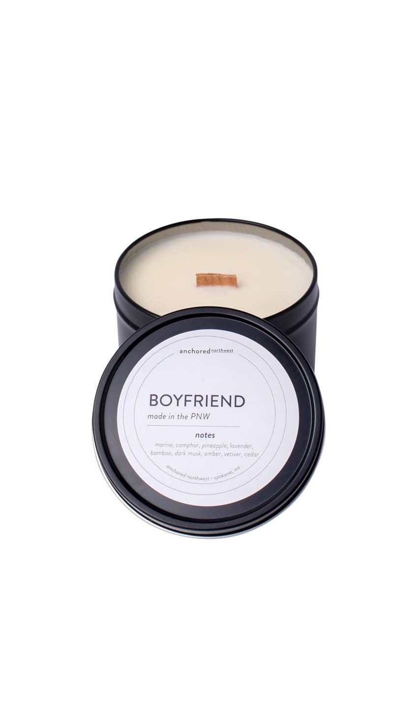 Boyfriend Wood Wick Travel Soy Candle