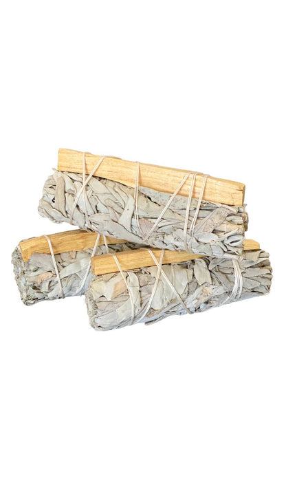 White Sage Smudge Sticks with Palo Santo